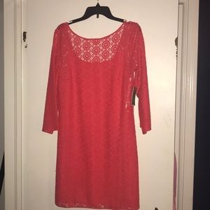 NWT Lilly Pulitzer Topanga Dress Sz L Island Coral